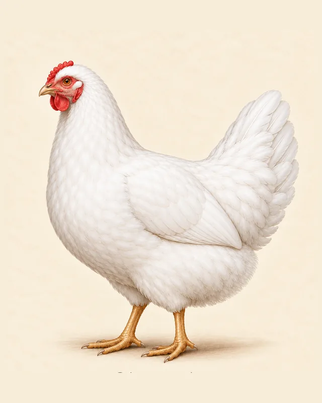Illustrated Chantecler hen